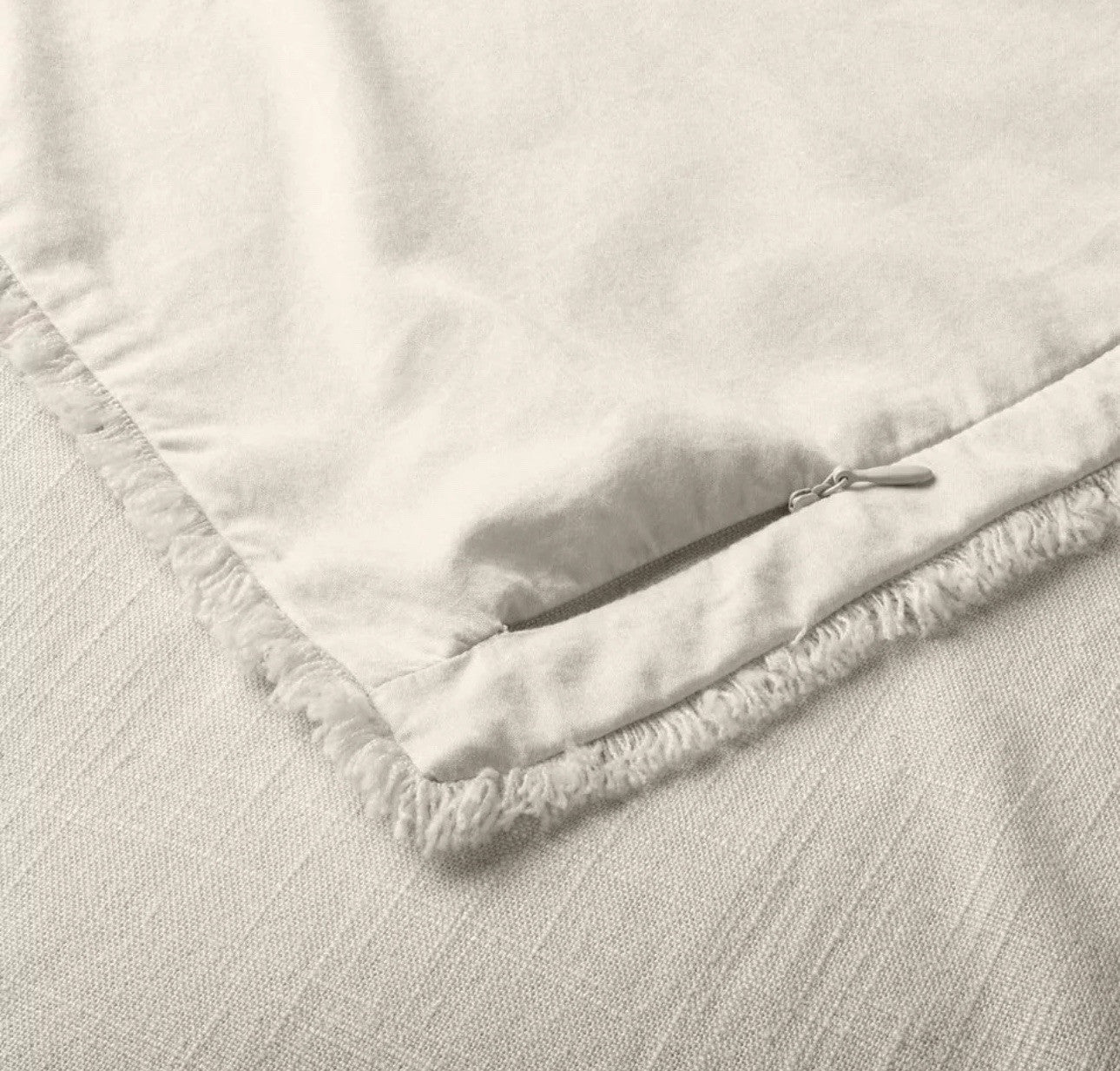 King Heavyweight Linen Blend Duvet Cover & Sham Natural - Casaluna