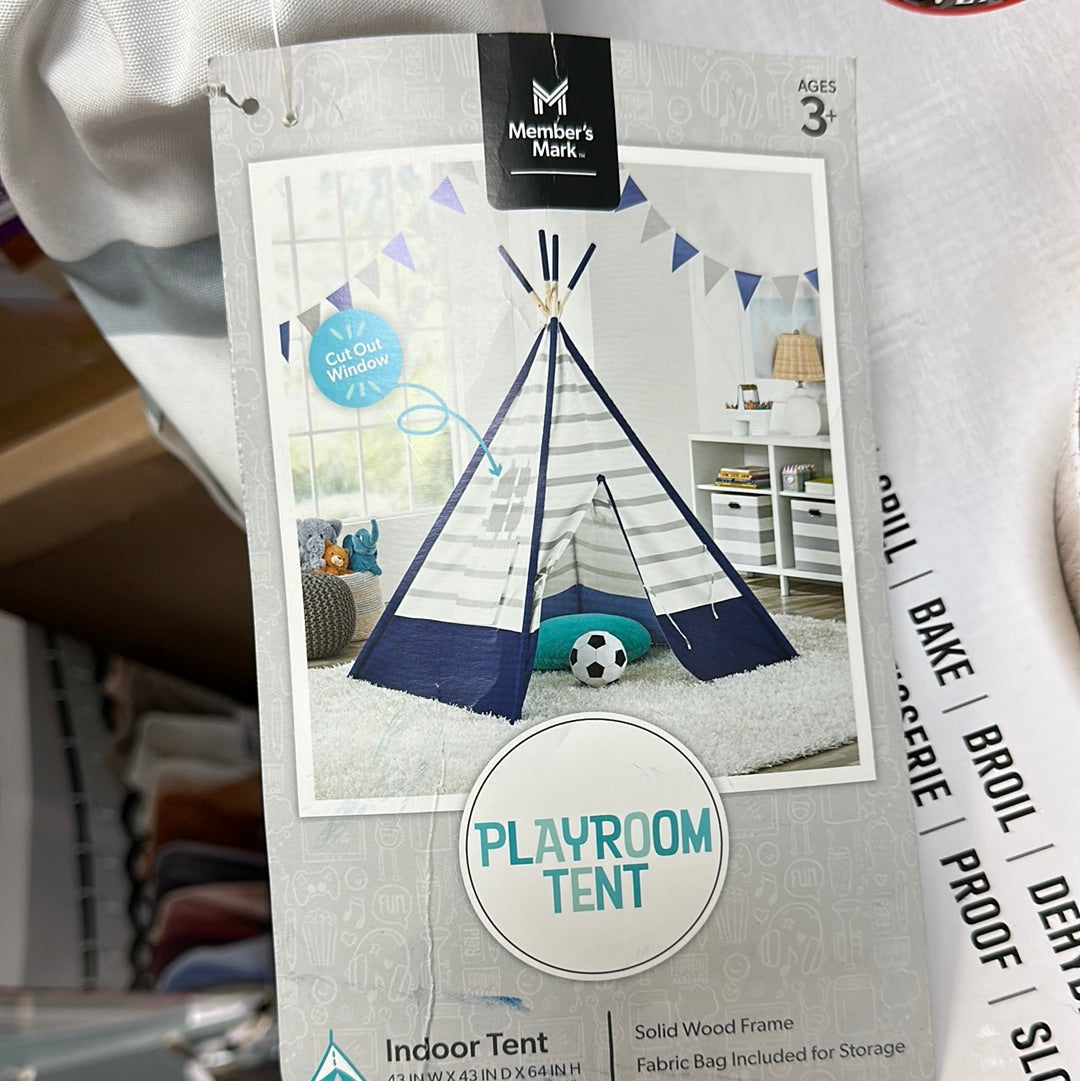 Playroom Tent Indoor Blue Stripped