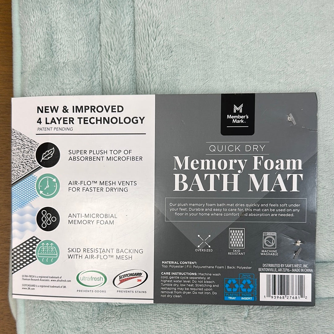 Quick Dry Memory Foam Bath Mat