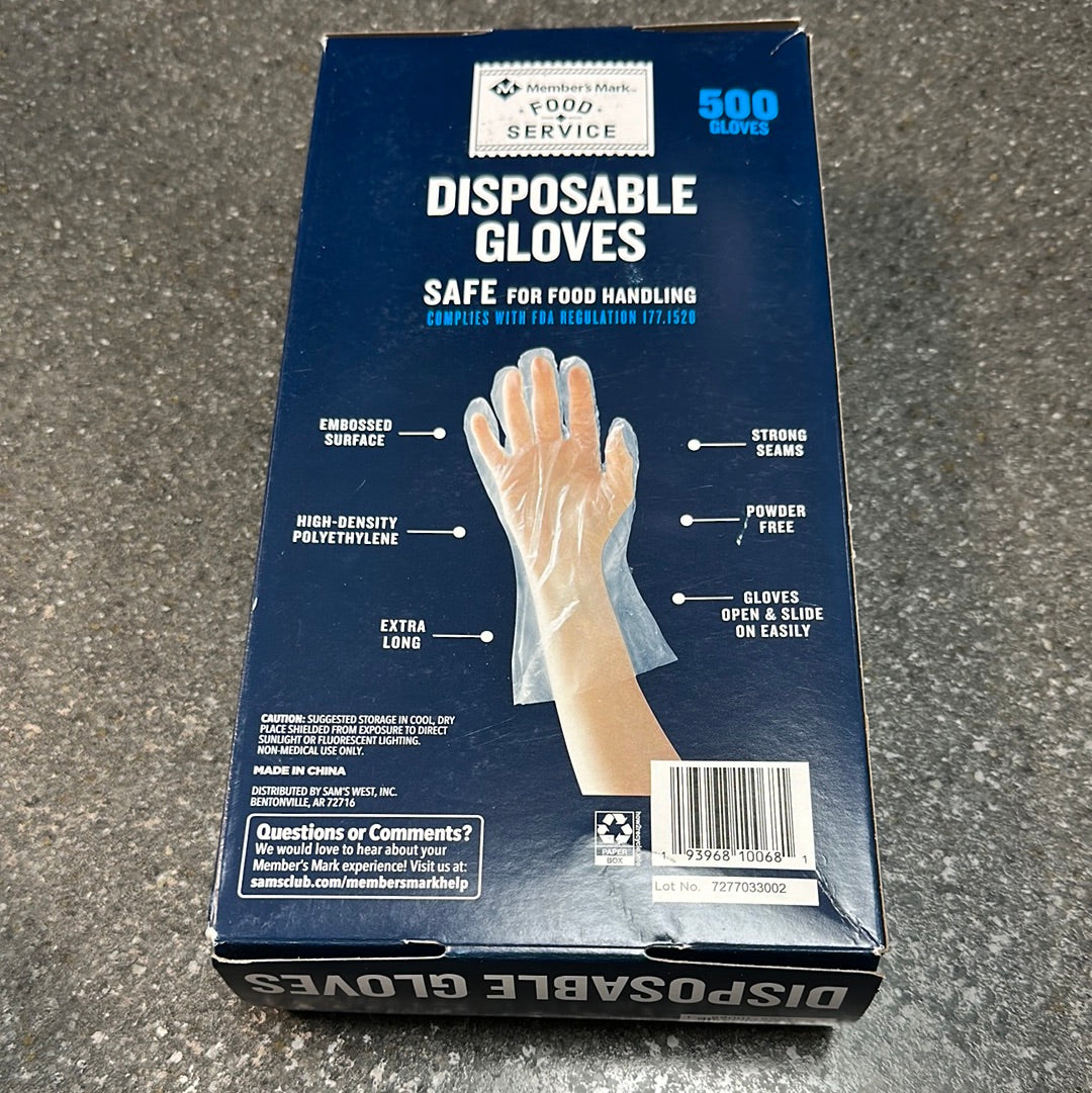 Disposable Gloves 500 Units