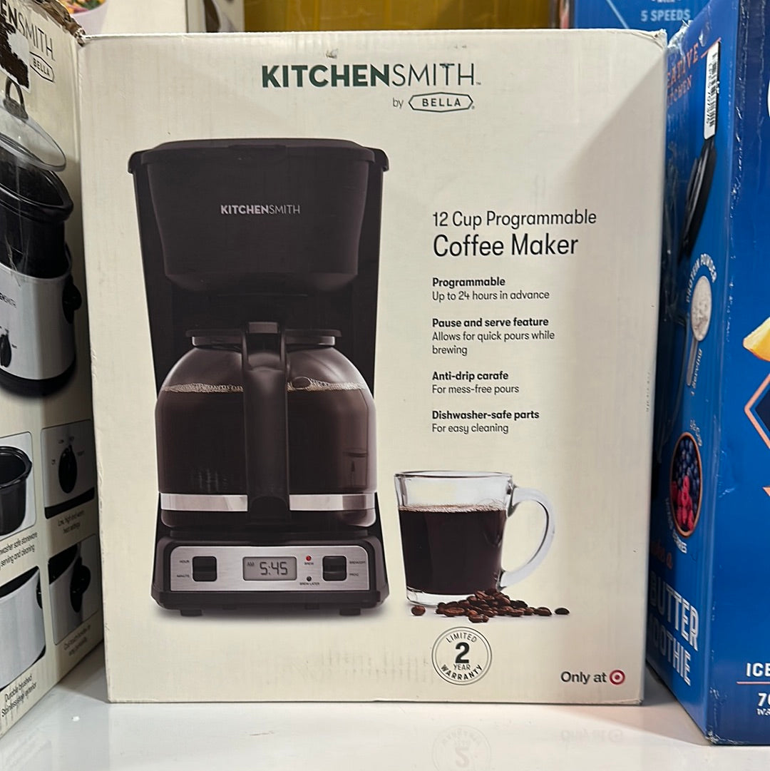 Kitchen Smith 12 cup programmable coffee maker