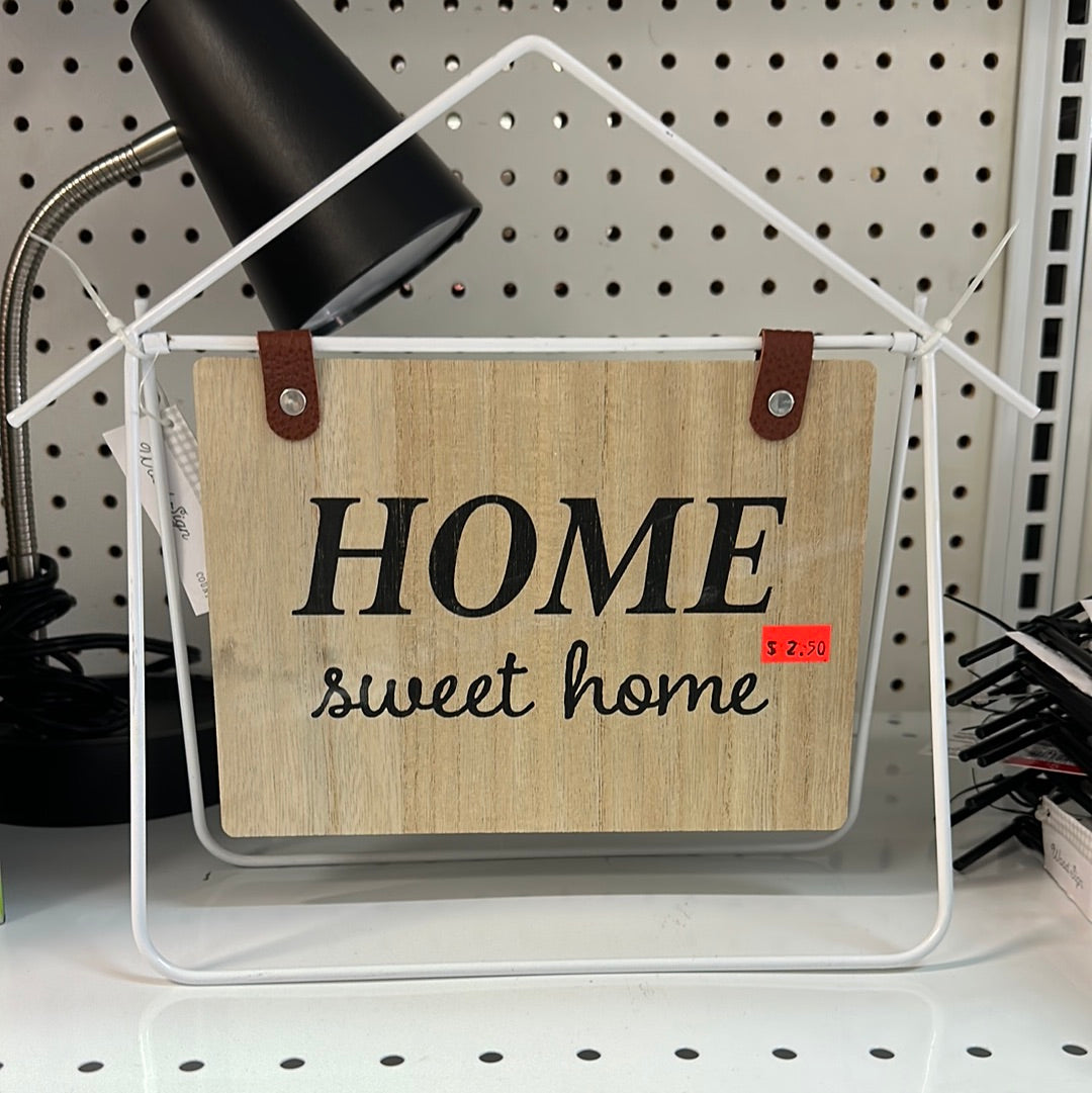 home sweet home sign