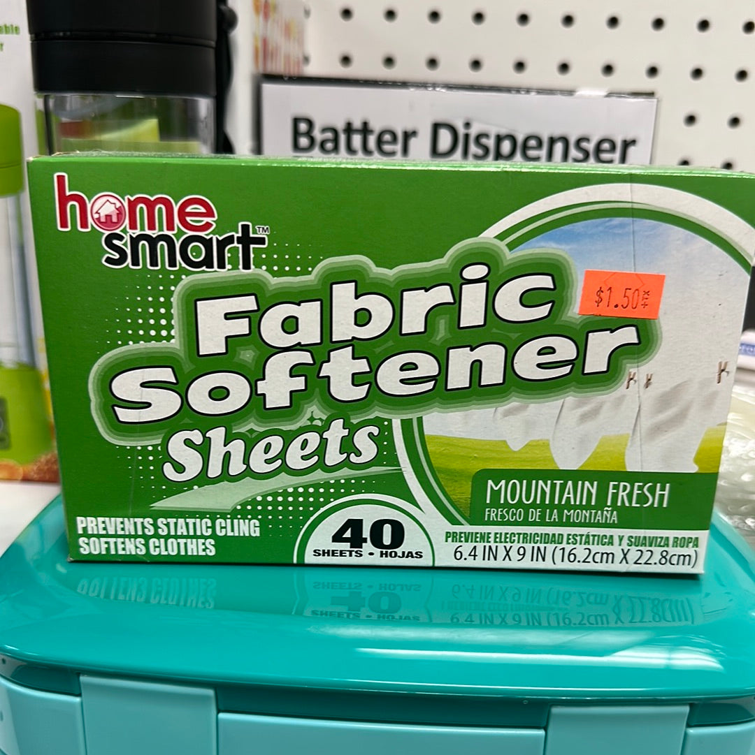 Fabric softener sheets