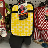 oven mitt and pot holder yellow