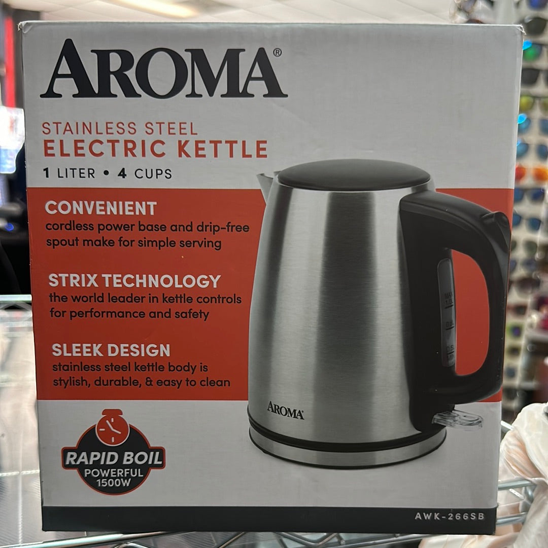 Aroma stainless steel electric kettle