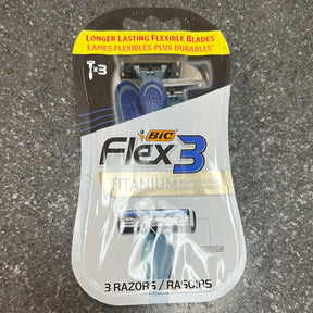 Bic Flex 3 Titanium Ultra Thin Blades 3 Razors