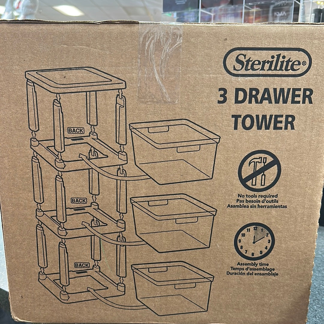 3 Drawer Tower - Sterilite