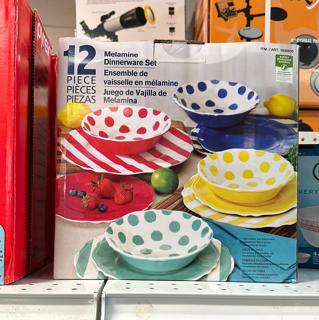 Melamine 12 pieces