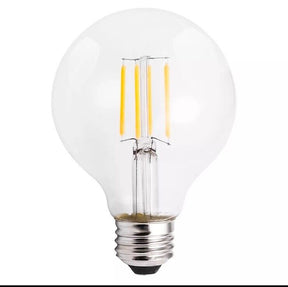 4 Pack G25 Clear Globe Filament Bulbs LED 2700K Warm White 4.5W =40W E26 120V