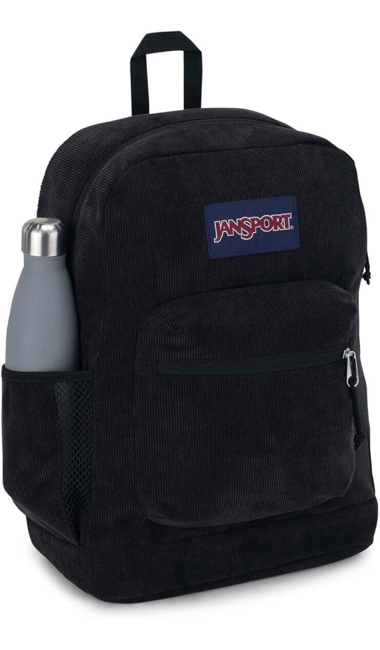 Jansport Black Corduroy Student Backpack