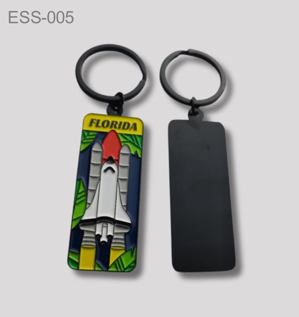 Florida Metal Key Chain Rocket 12 PCS