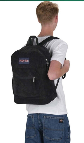 Jansport Black Corduroy Student Backpack