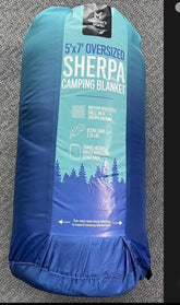 5x7 Oversized Sherpa Camping Blanket Ultra Light 2.76 Pounds