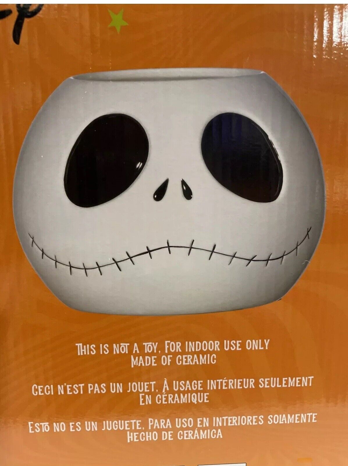 Disney Jack Skellington Halloween Treat Bowl Candy Bowl