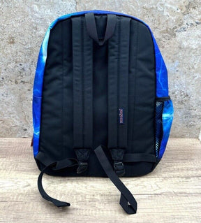 JanSport Backpack Unisex Blue Black It's Electric Cross Town Plus 17" NWT