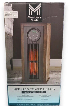 Member's Mark HT1216NUV Infrared Tower Heater 23" Heat Up To 1000 Sq Ft 1YEARWAR