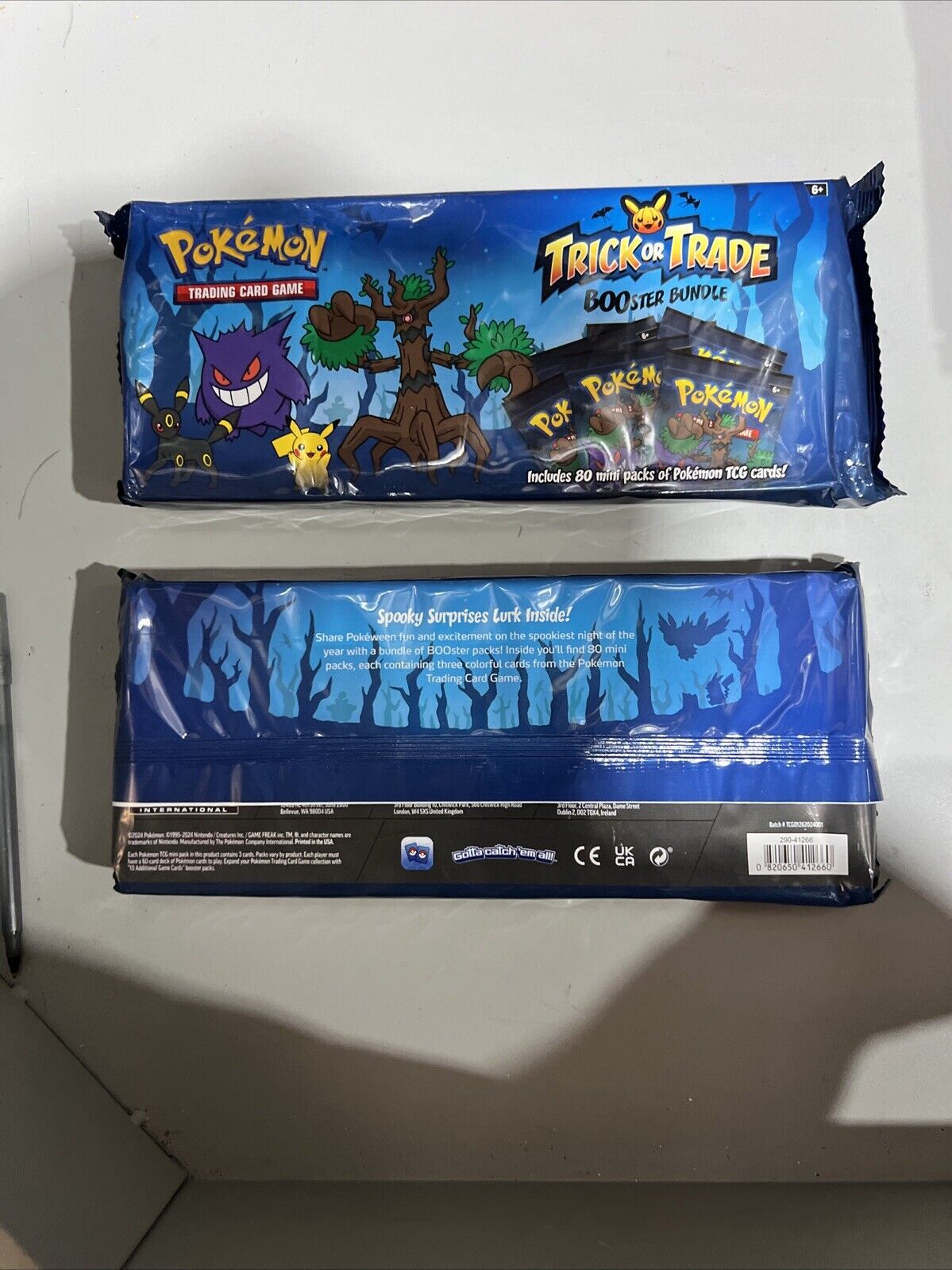 2024 Pokemon Halloween Exclusive BOOster Bundle Trick or Trade TCG Card Lot of 2