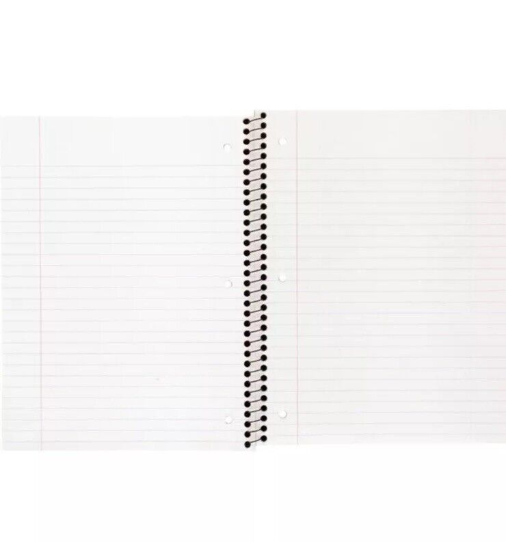 15 Pk -Wide Ruled Blue 1 Subject Flexible Plastic Cover Spiral Notebook - up&up™