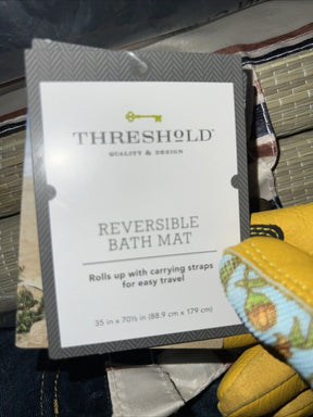 Household: New Threshold Reversable Bath Mat 35 x 70 "