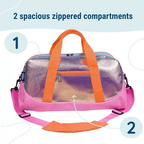 Girls Dance Bag Small Gym Bag Kids Duffel Bag - Weekender Travel Bag