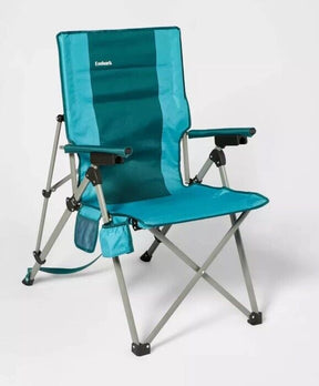 3 Position Tension Recliner Outdoor Portable Camp Chair Green , New