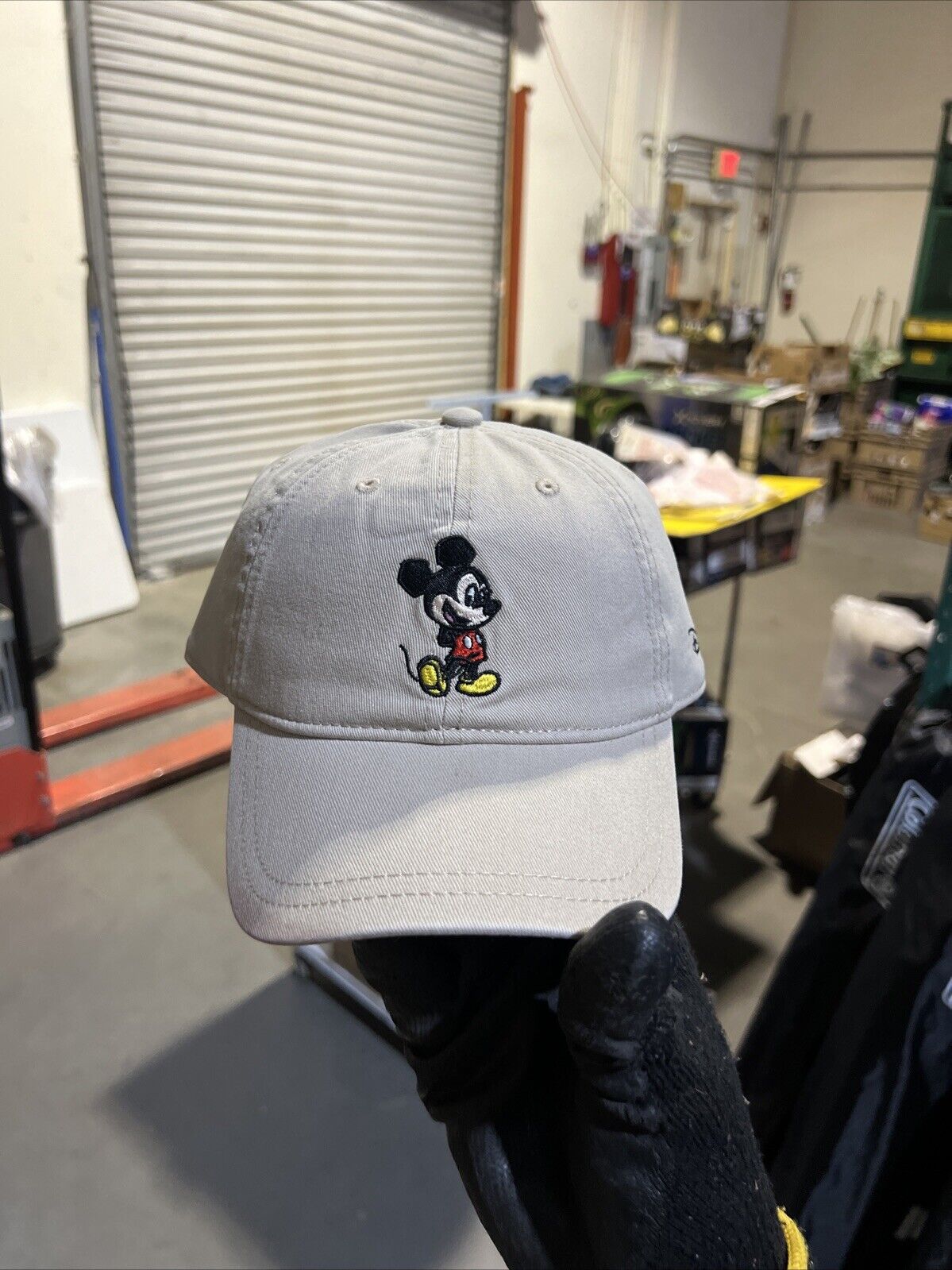 Vintage Mickey Mouse Disney White Adjustable  Hat