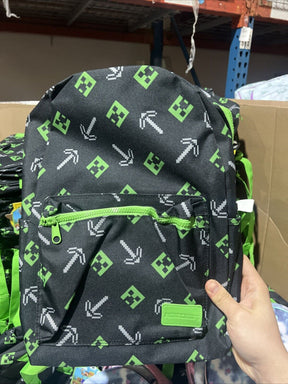 Minecraft Kids Backpack w Padded Back and Strap