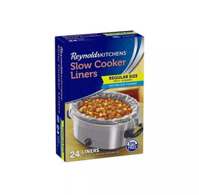 Reynolds Kitchens Slow Cooker Liners, Regular (Fits 3-8 Quarts), 24 Liners