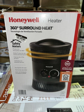 Honeywell 360˚ Surround Heat Heater Fan Forced Technology 1500W - Black