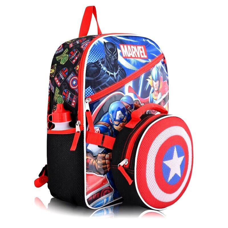 NWT_Marvel Avengers Kids 5-Piece Backpack Set