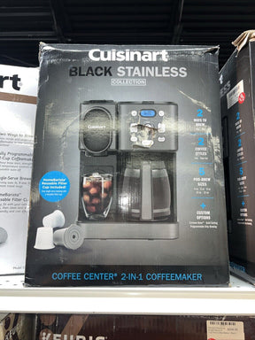 Cuisinart 2 In 1 Center Combo 12 Cup Coffeemaker -Black (SS-16BKS) New