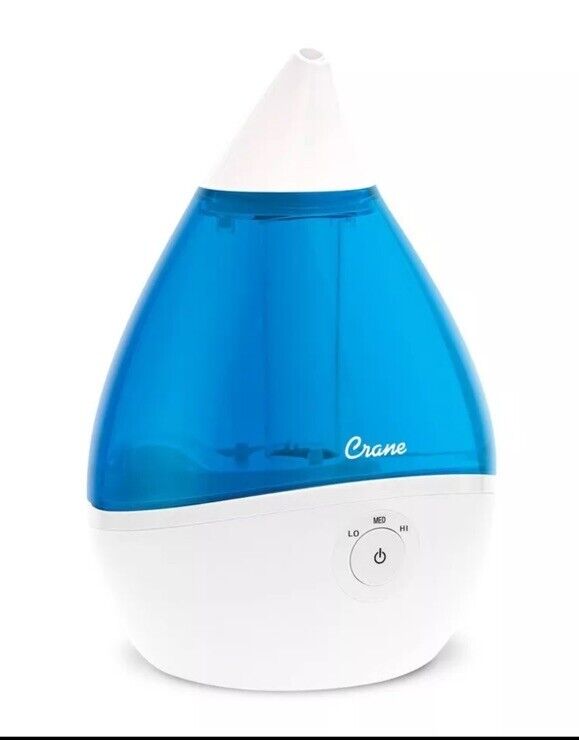 Crane Droplet Ultrasonic Cool Mist Humidifier - Blue/White