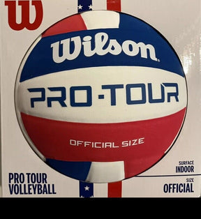 WILSON Pro Tour Indoor Volleyball - Red/White/Blue