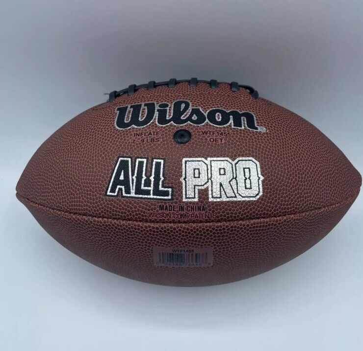 Wilson NFL Official Size All Pro Football Tackified Composite Black Lace WTF1455