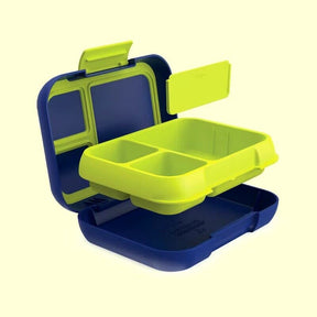 Bentgo Kids Bento Lunch Box for School Leak-Proof Holds 5 Cups Food, Navy Blue