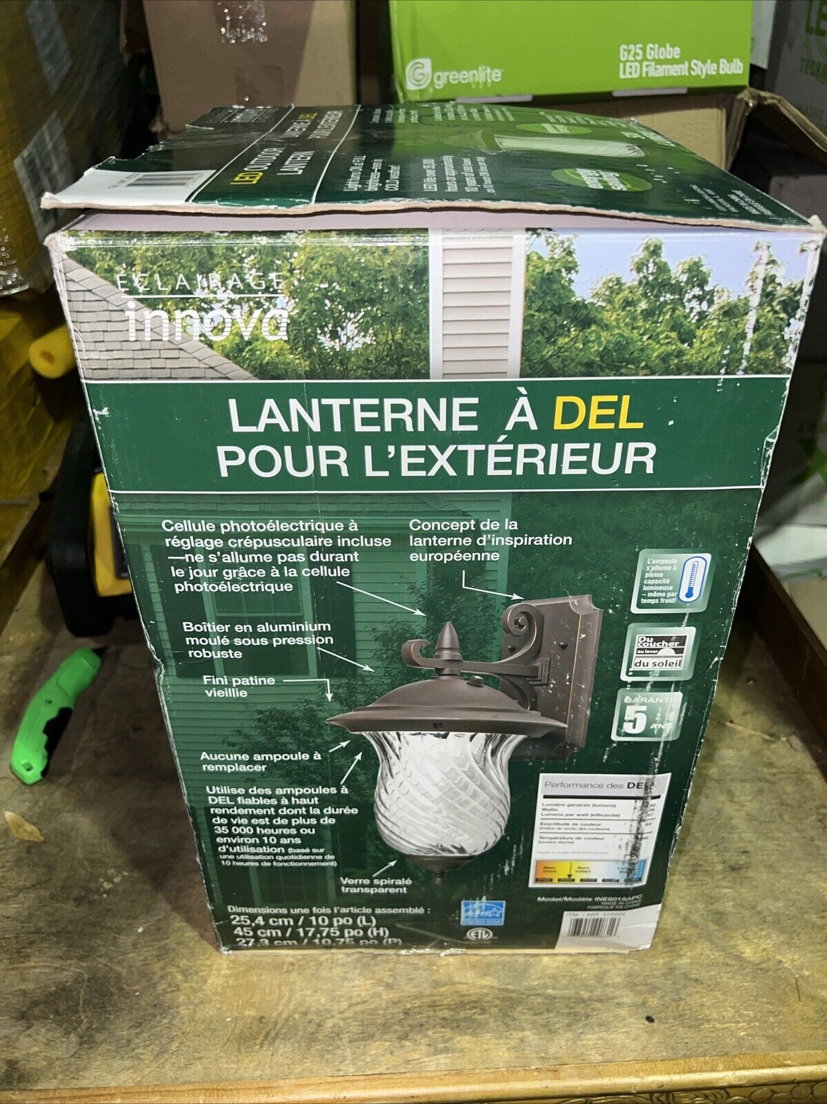 Innova Lighting Led Outdoor Lantern 500 Lumens New