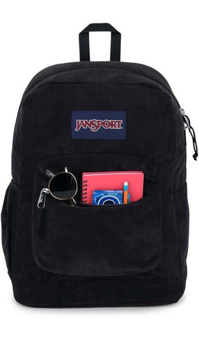 Jansport Black Corduroy Student Backpack