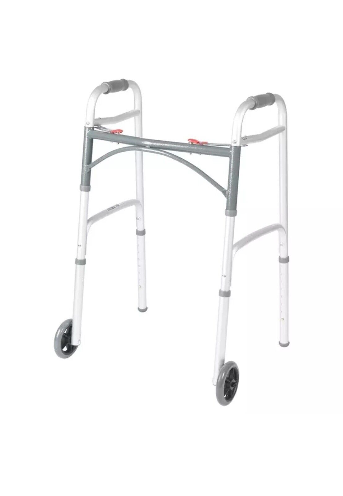 Drive Medical PreserveTech Deluxe Two Button Folding Walker with 5" Wheels