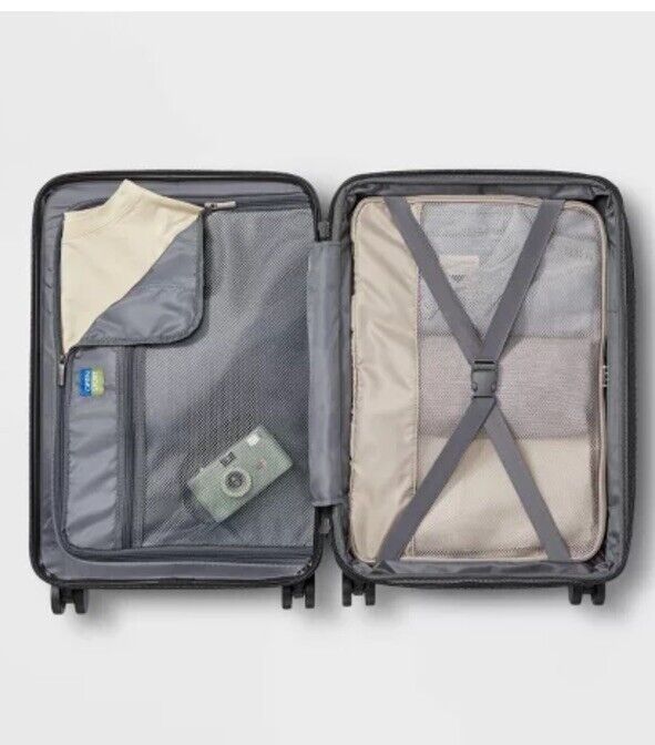 Open Story Hardside Medium Checked Luggage Hardshell Spinner Suitcase