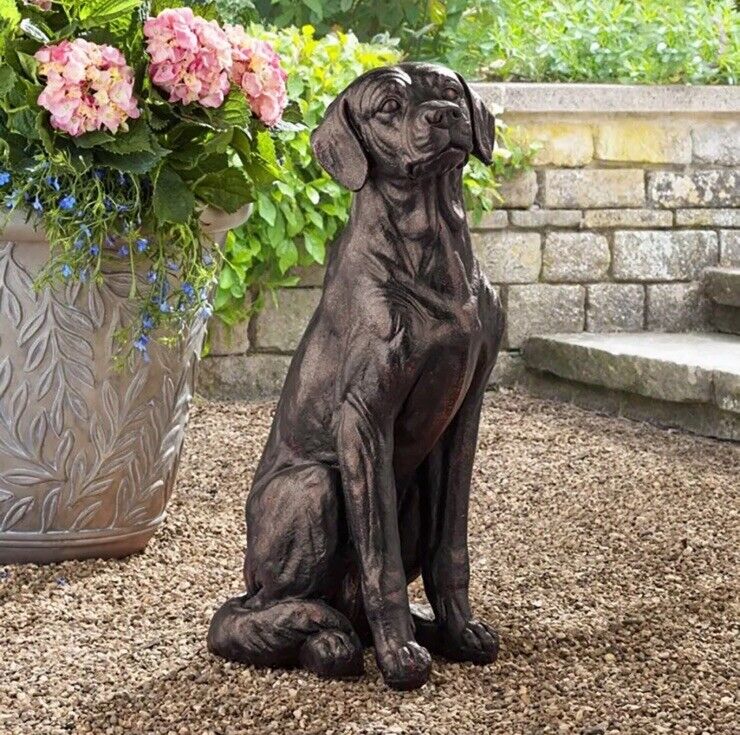 Sitting Labrador Dog Statue 26in Tall (mm)