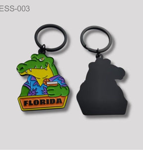 Florida Metal Key Chain Gator 12 PCS