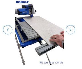 Kobalt Folding Head 9-Amp 7-in-Blade Corded Sliding Table Tile Saw with Stand 