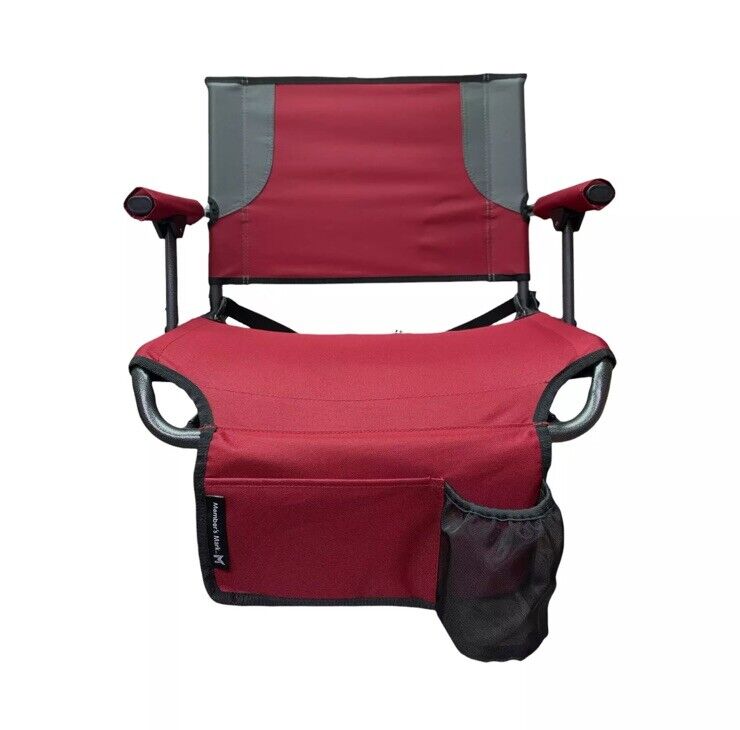 Member's Mark Lightweight Hard Arm Stadium Seat with Cup Holder (Red)