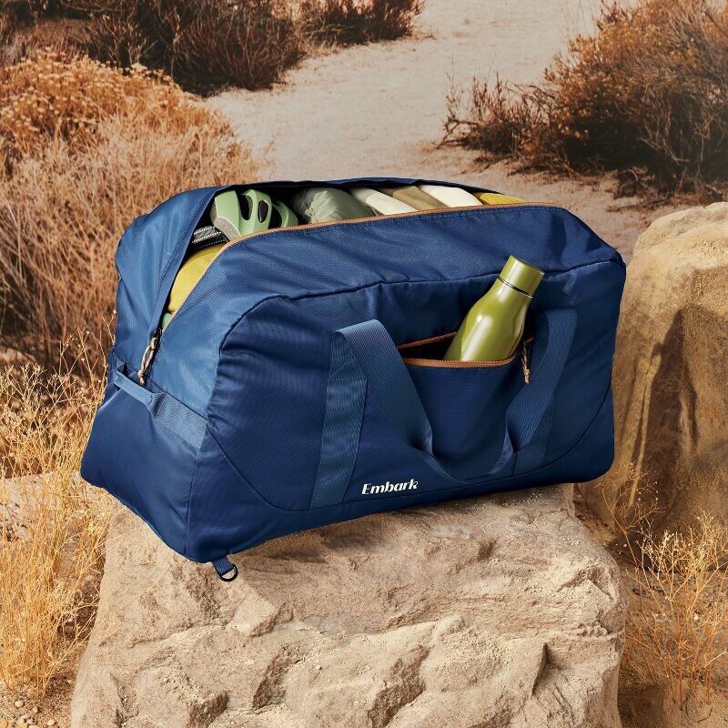 70L Packable Duffel Bag Navy - Embark️