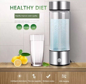 Hydrogen Rich Health Cup Alkaline Ionizer Generator Electrolysis Water Bottle US