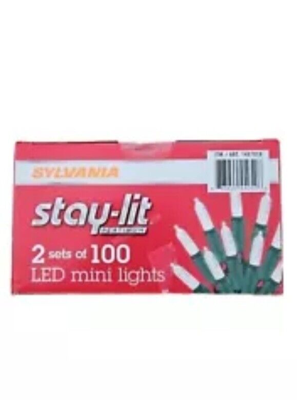 Sylvania Stay-lit Platinum 2 Of 100 LED Indoor Outdoor Lights