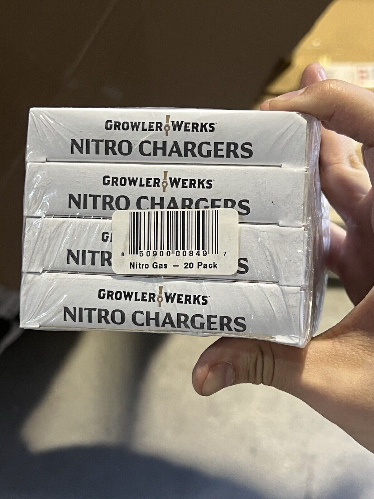 GrowlerWerks 16g uKeg Nitro N20 Chargers, Silver, Five Chargers Per Pack