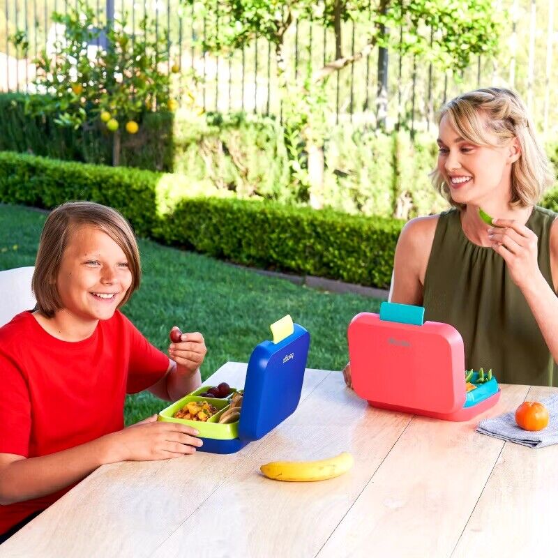 Bentgo Kids Bento Lunch Box for School Leak-Proof Holds 5 Cups Food, Navy Blue