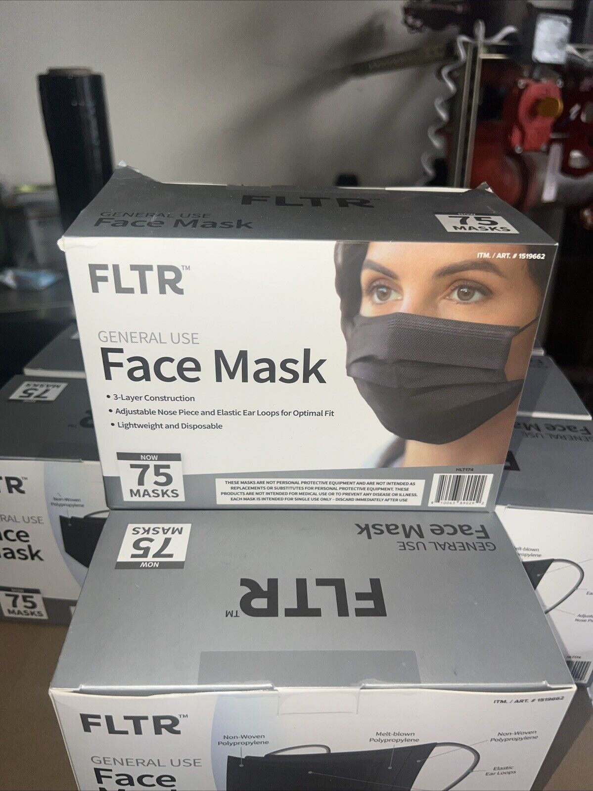 FLTR General Use Face Mask, 75-Pack - New