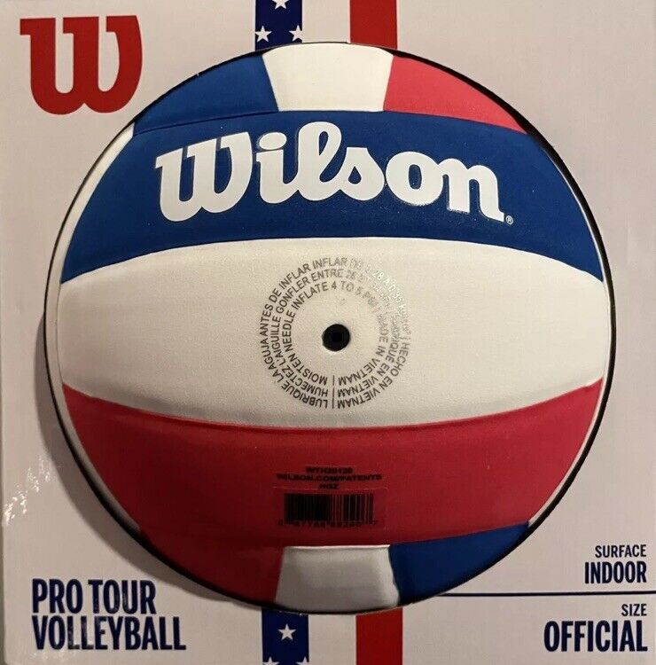 WILSON Pro Tour Indoor Volleyball - Red/White/Blue